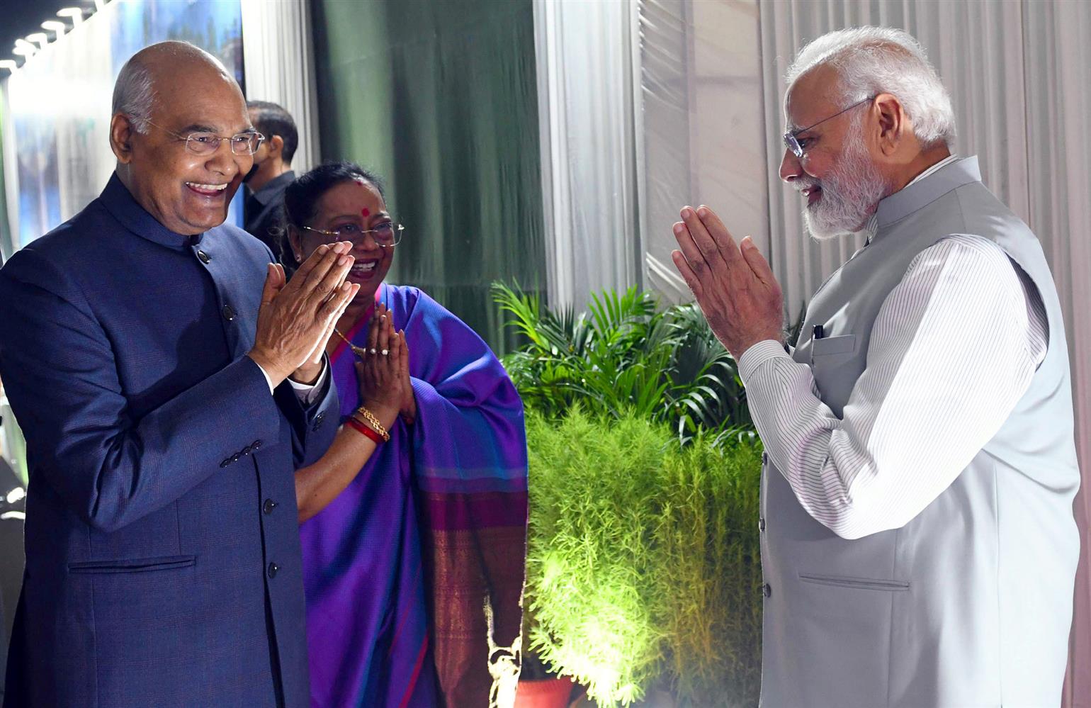 PM hosts farewell dinner for the outgoing President, Shri Ram Nath Kovind, in New Delh