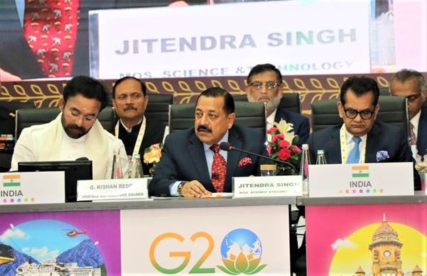 भारत के G20 प्रेसीडेंसी का लोगो और थीम सभी के लिए न्यायपूर्ण और समान विकास के प्रयास का शक्तिशाली संदेश देता है: डॉ. जितेंद्र सिंह