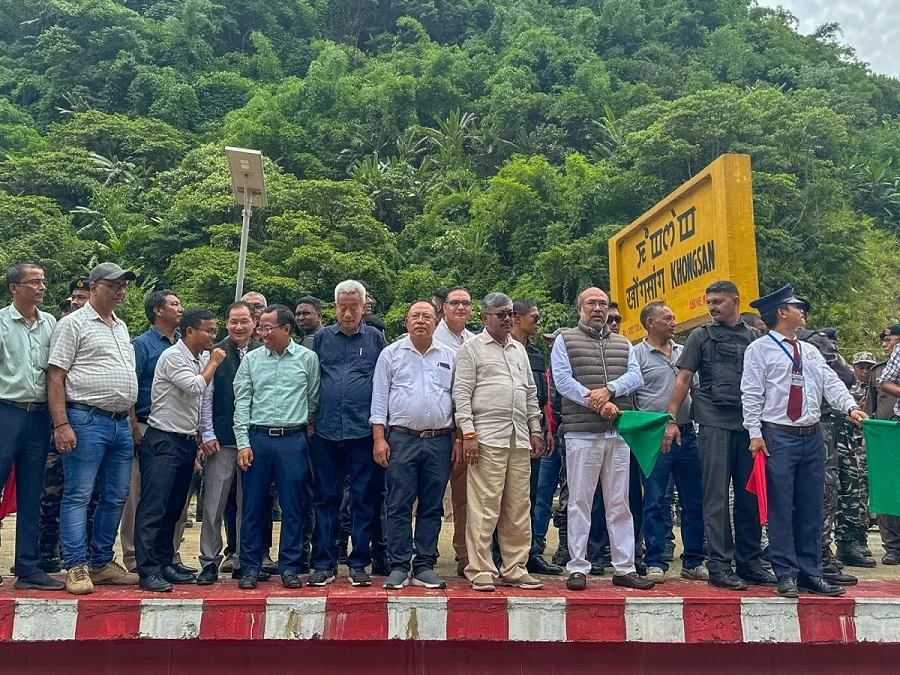 मणिपुर के लिए आवश्यक वस्तुएं लेकर पहली मालगाड़ी पहुंची खोंगसांग रेलवे स्टेशन