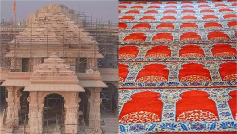 Bhadohi carpet will be spread on the floor of Ram temple, hangings with pictures of Ram and Sita will be installed on the wall, this will be special