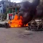 Violence flares up again in Manipur, four people reported missing, atmosphere of panic in the area