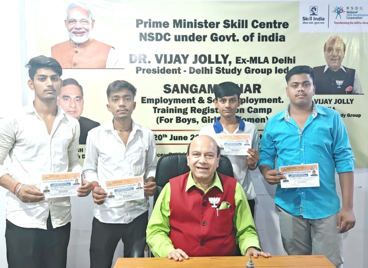 प्रधानमंत्री कौशल विकास केंद्र के तहत संगम विहार में ‘रोजगार-ट्रेनिंग मेला’ का आयोजन- डॉ. जौली