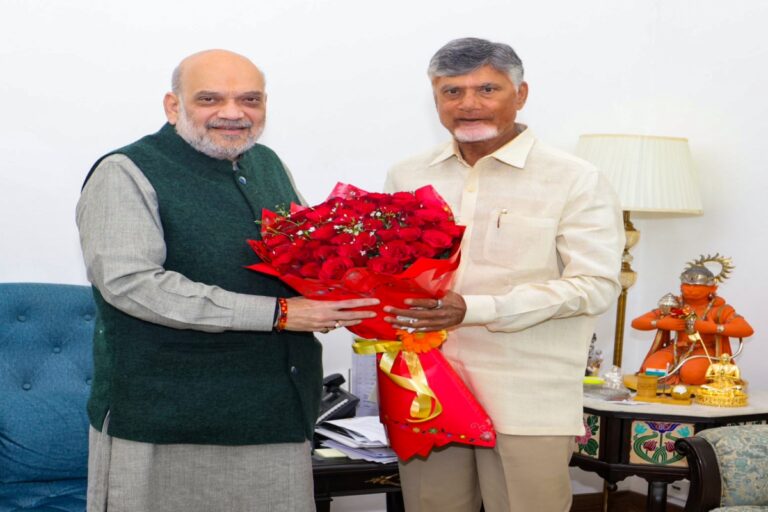 अमित शाह से मुलाकात में नायडू ने उठाया अमरावती को वैधानिक राजधानी का मुद्दा